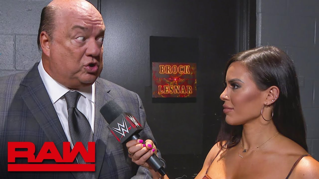 Paul Heyman reacts to Brock Lesnar&rsquo;s SummerSlam loss: Raw, Aug. 12, 2019