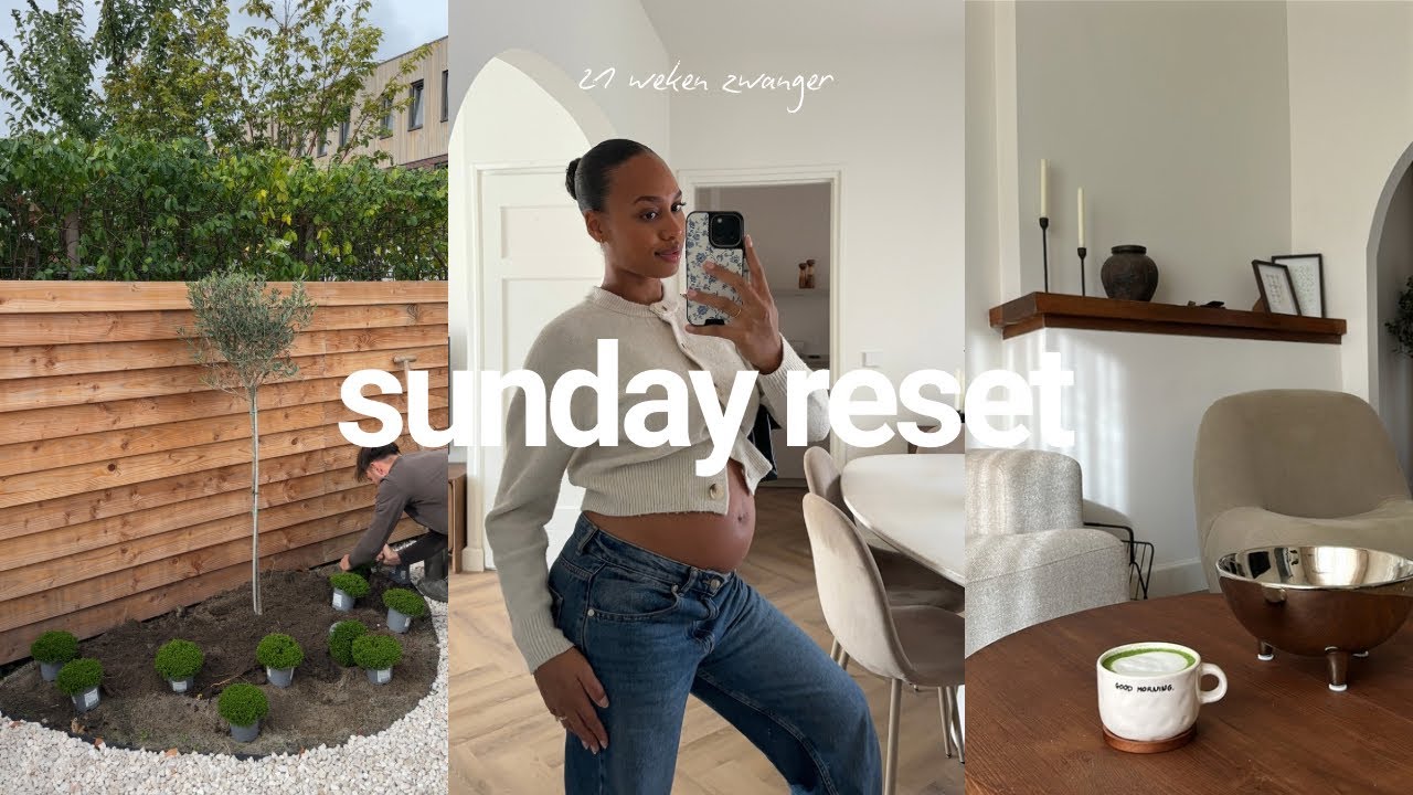 sunday reset: 21 weken zwanger, het eerste schopje & een tuin-update 🏡