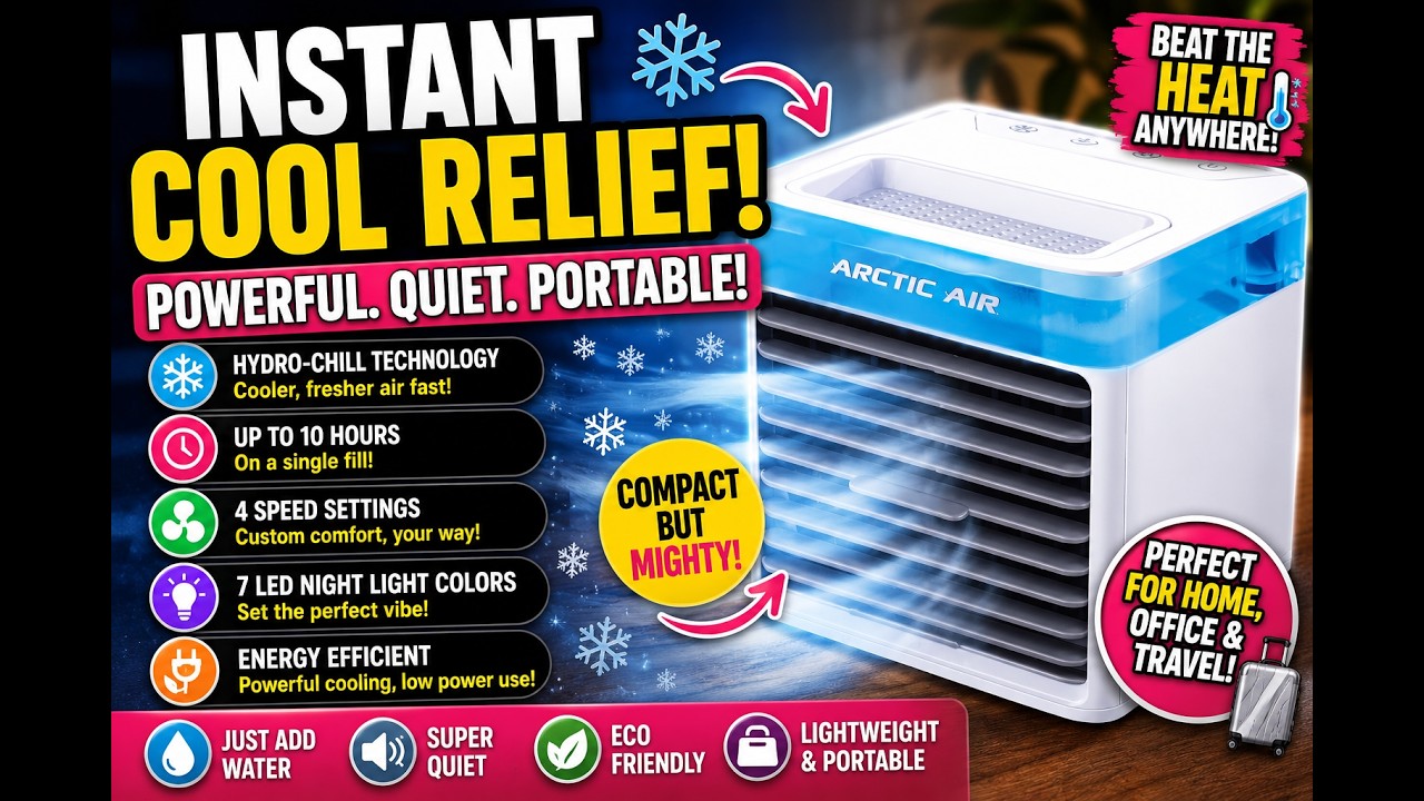 Обзор Arctic Air Pure Chill 2.0 ❄️ Действительно ли этот портативный охладитель воздуха работает?...