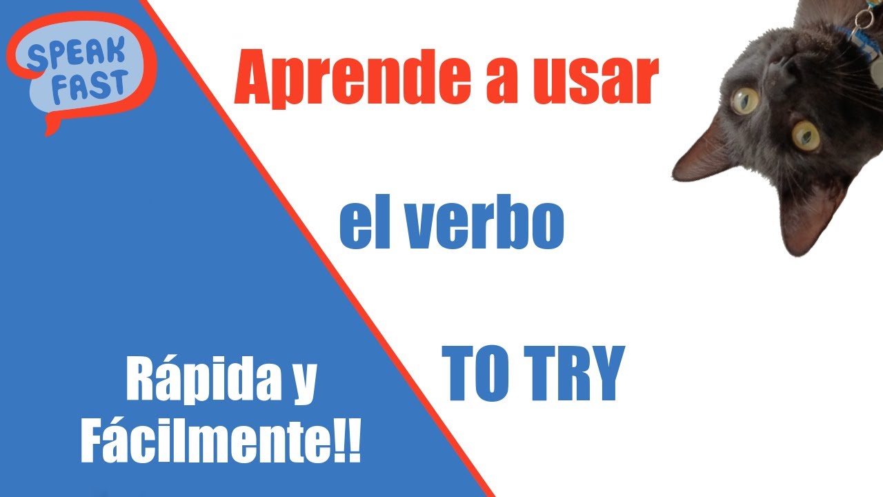The verb to try, cómo usarlo correctamente