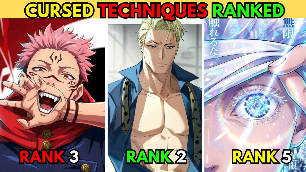 Ranking Cursed Technique in Jujutsu Kaisen