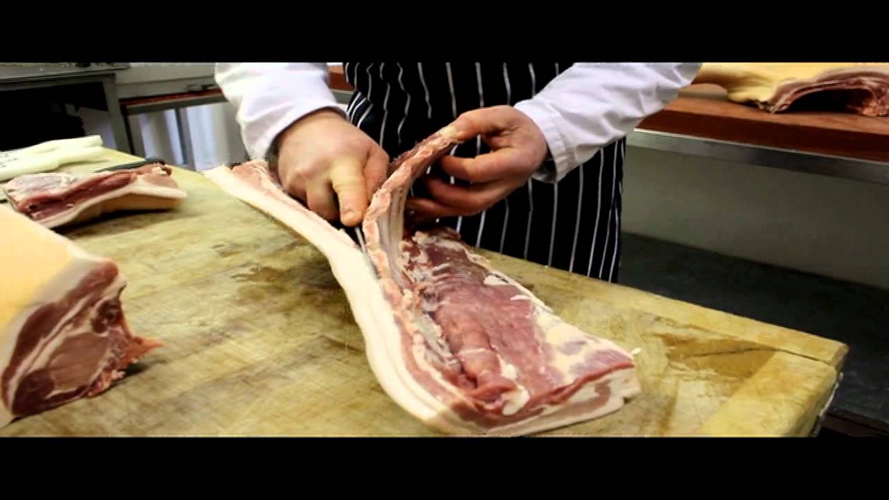 Online butchery masterclass by Edge & Son: rack of lamb, pork belly & back bacon