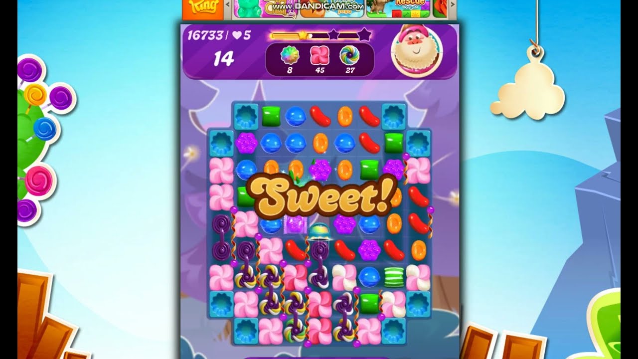 Candy Crush Saga Level 16733 NO BOOSTER