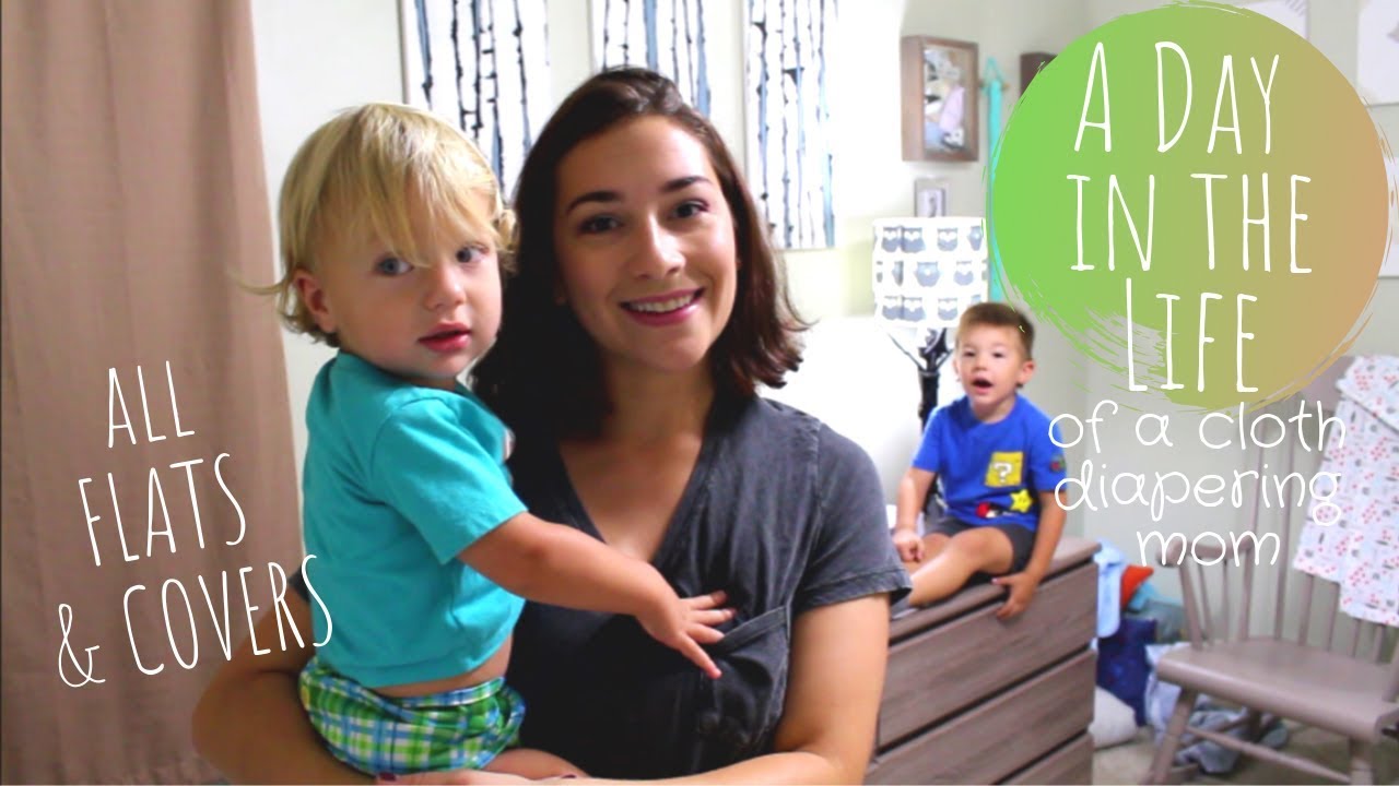 A Day in the Life of a Cloth Diapering Mom Using All Flats and Covers