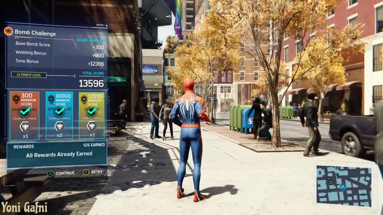 Spider-Man Remastered - Taskmaster's Bomb Challenge: 'Greenwich' (Ultimate Level)