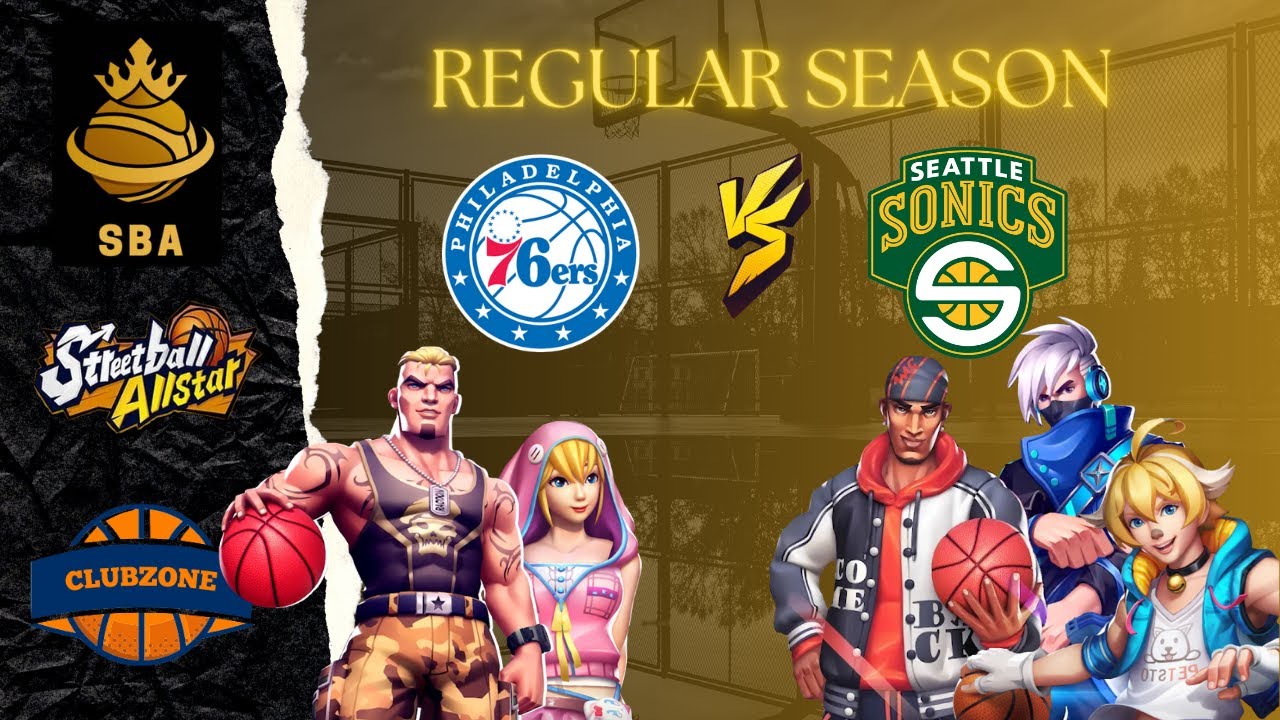 7️⃣76ers6️⃣ Vs ⚡️SuperSonics⚡️ | Streetball Allstar Association | Streetball Allstar 3v3