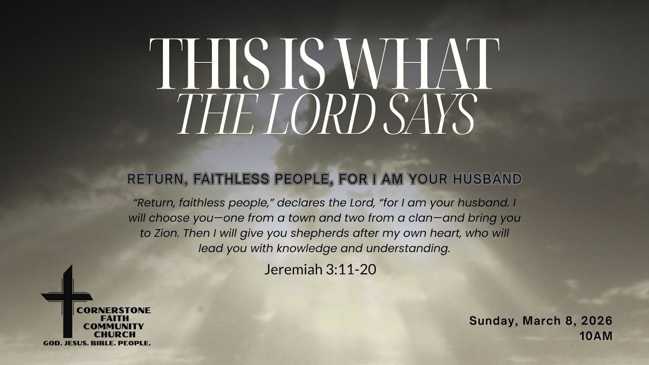 Sunday Gathering 3-8-2026
