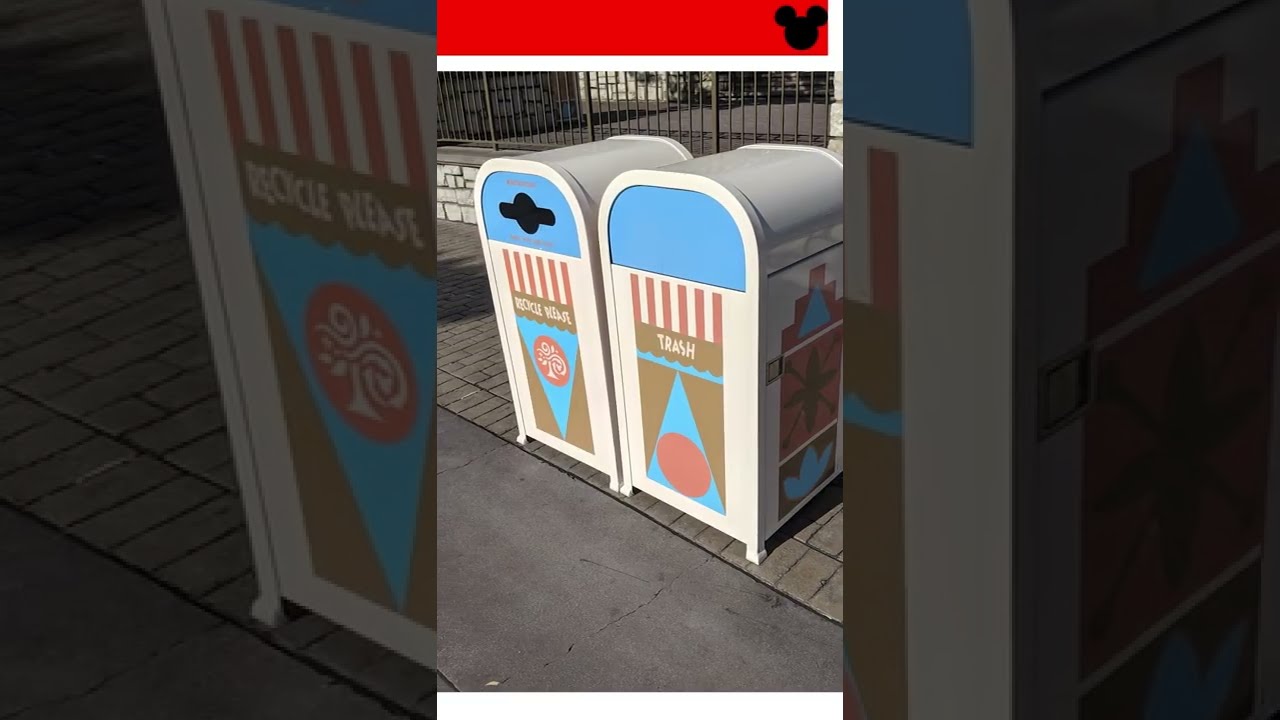 One Minute Disney - Why are Trash Cans 30ft apart?