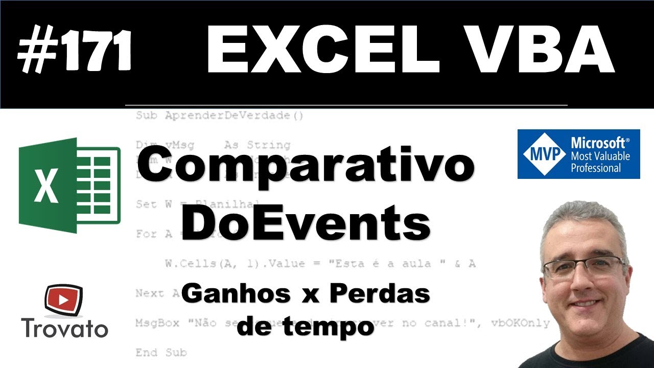 #171 - Excel VBA - Comparativo de uso do DoEvents