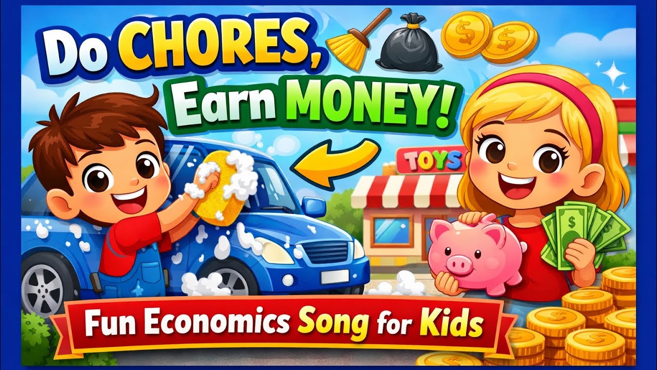 Do Chores, Earn Money! Fun Economics Song for Kids
