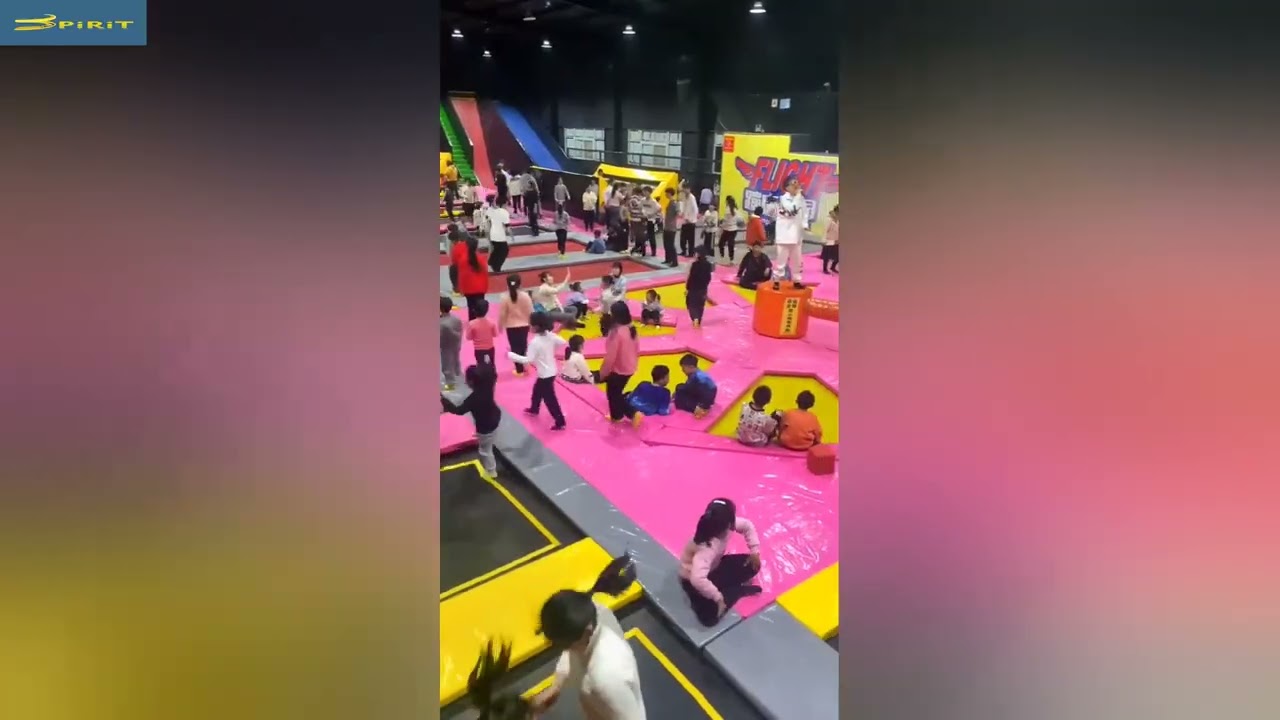 Kids Indoor Ropes Course Playground Equipment,Indoor Trampoline Park Design for Amusement,China