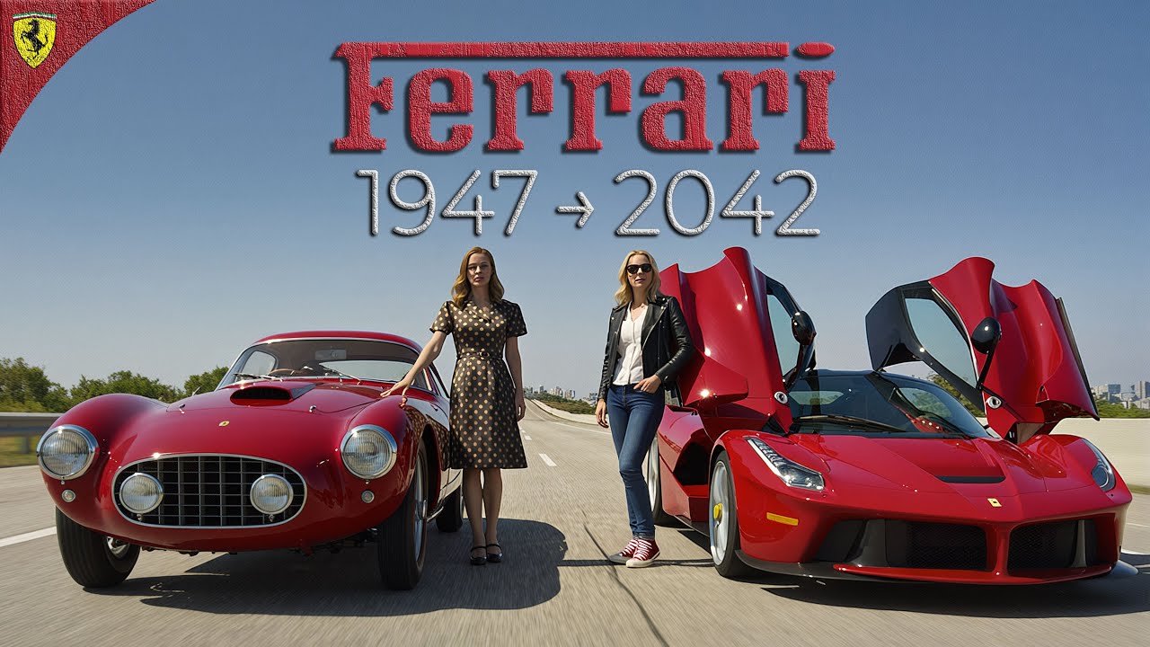 Эволюция Ferrari с 1947 по 2042 | Трансформация Суперкаров