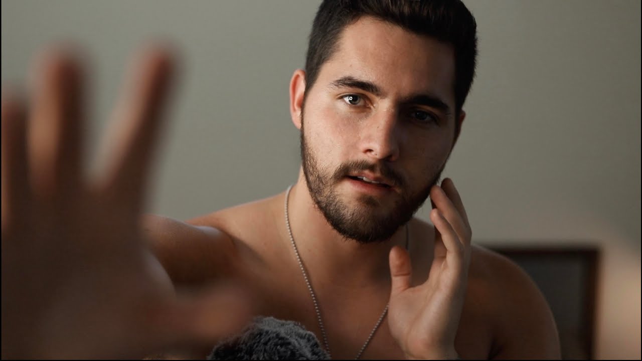 ASMR Mirrored Touching On My Body - Self Induced Tingles - Face Touching ASMR