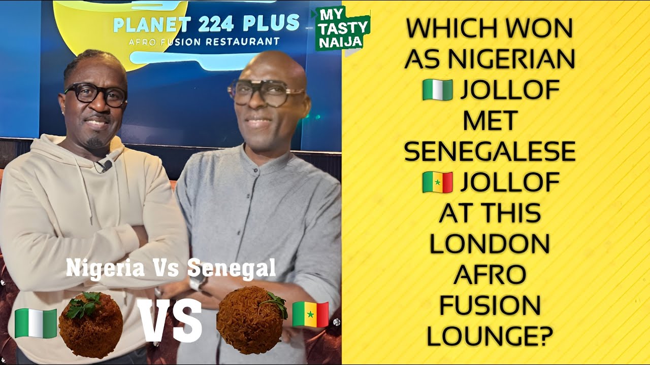 Which Won? Nigerian vs Senegalese Jollof At A London Lounge | Planet 224 Plus | My Tasty Naija EP43