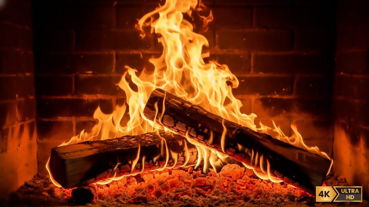 Deep Sleep Fireplace Sounds 🔥Warm Cabin Fire Ambience | No Music | 1 Hours