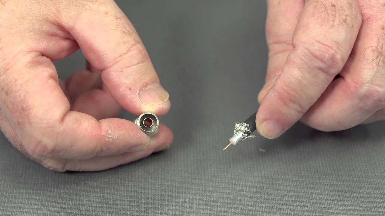 Crimping F Connectors onto RG59