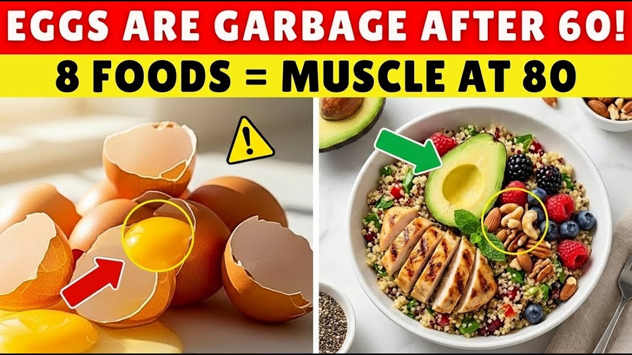 Forget About Protein Powder! THESE 8 Cheap Breakfast Foods Build Muscle FASTER After 60