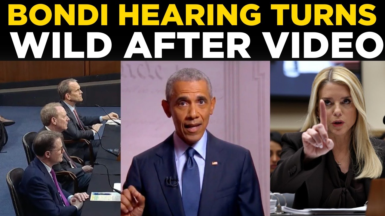 Pam Bondi Hearing LIVE | Pam Bondi Hearing Erupts After GOP Fitzgerald Plays Obama ICE Video