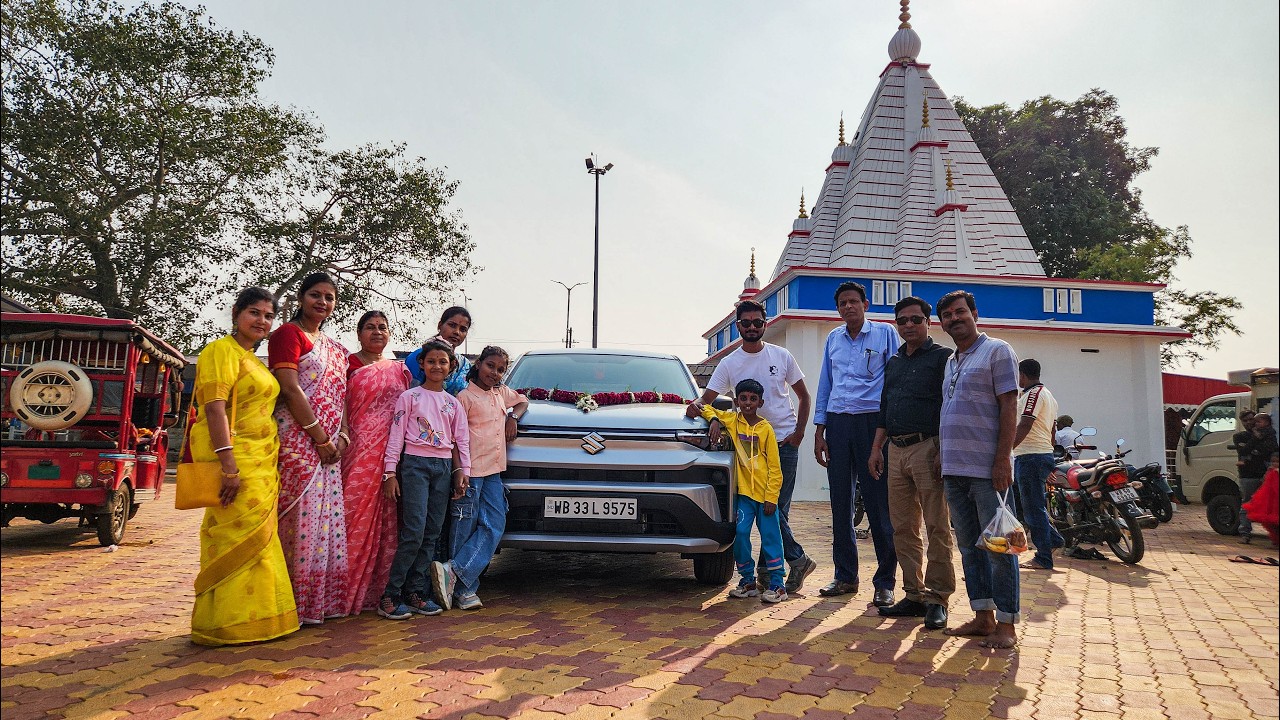 নতুন গাড়ি নিয়ে পূজা দিতে গেলাম গুপ্তমণি মায়ের মন্দিরে😊 3000 টাকা Income থেকে 15000 টাকার EMI গল্প