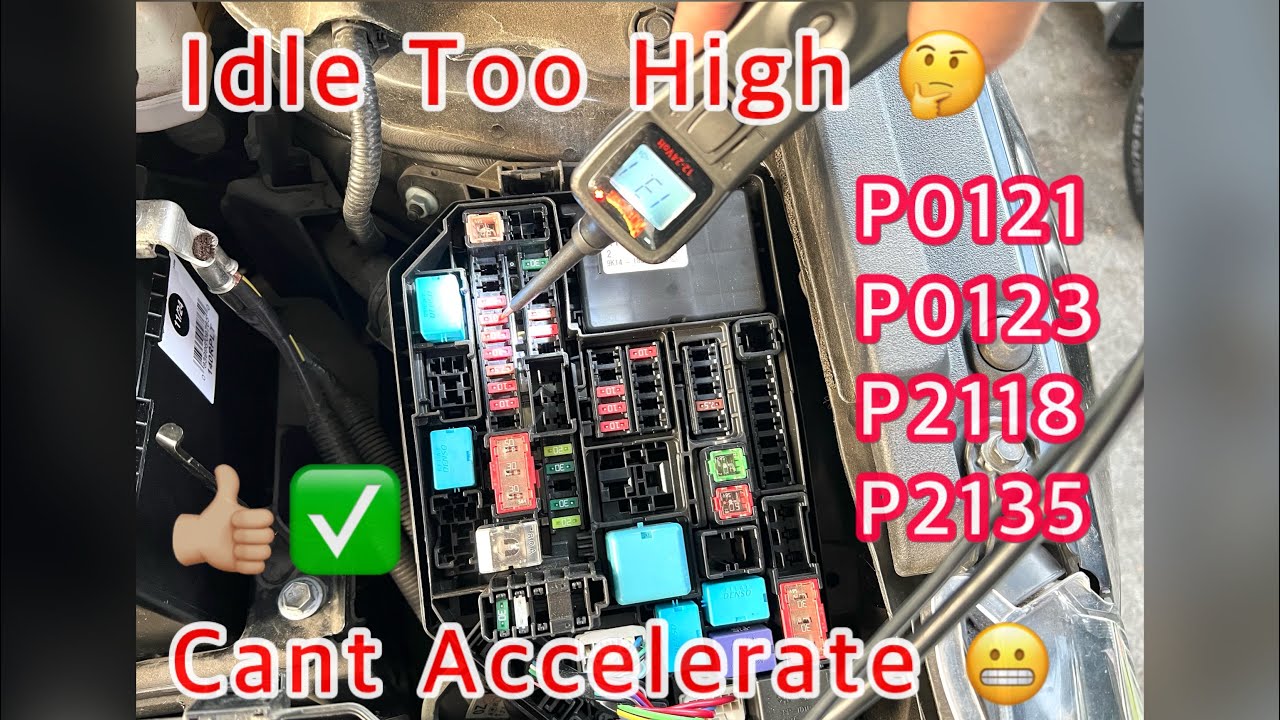 Toyota Corolla NO ACCELERATION AT ALL (Jump Battery Backward & Blew Fuse) P0121 P0123 P2118 P2135