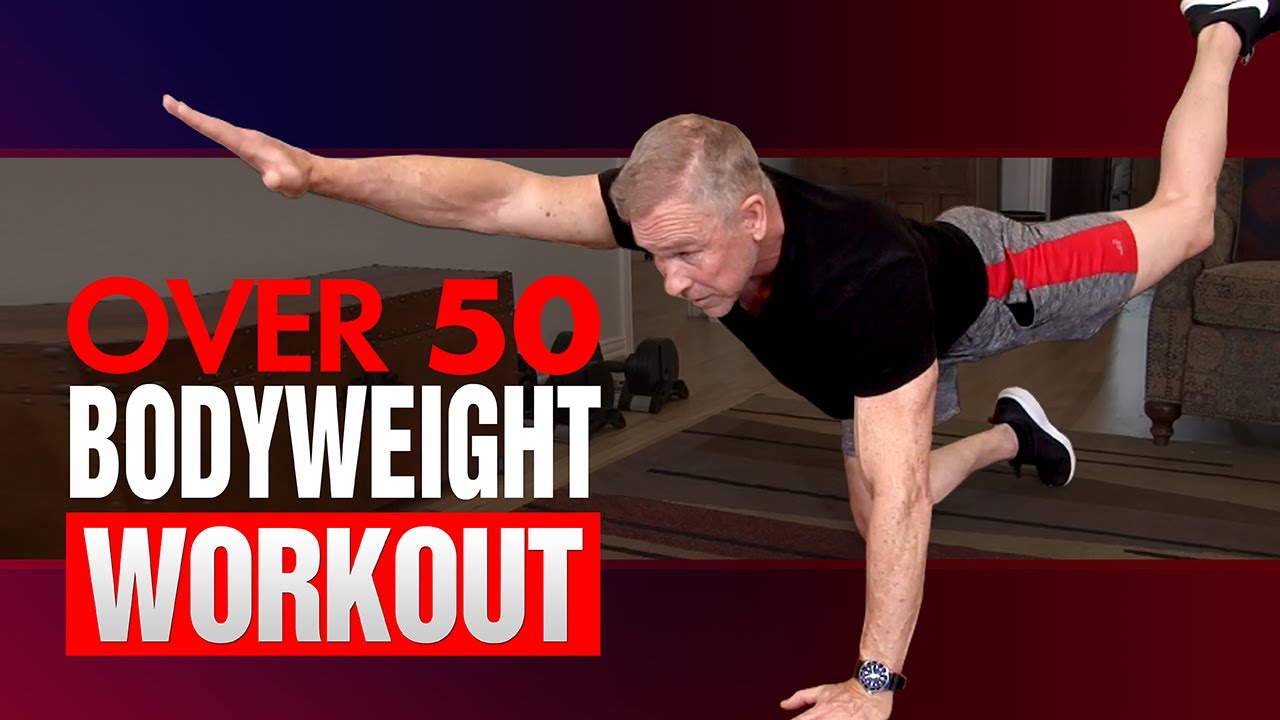At Home Bodyweight Workout For Men Over 50 (10 MINUTE WORKOUT!)