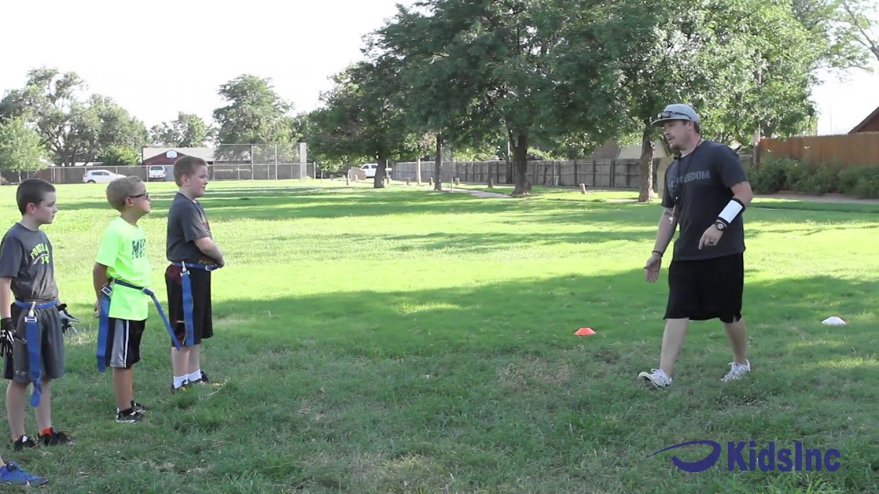 Flag Football Drill: Pursuit Drill