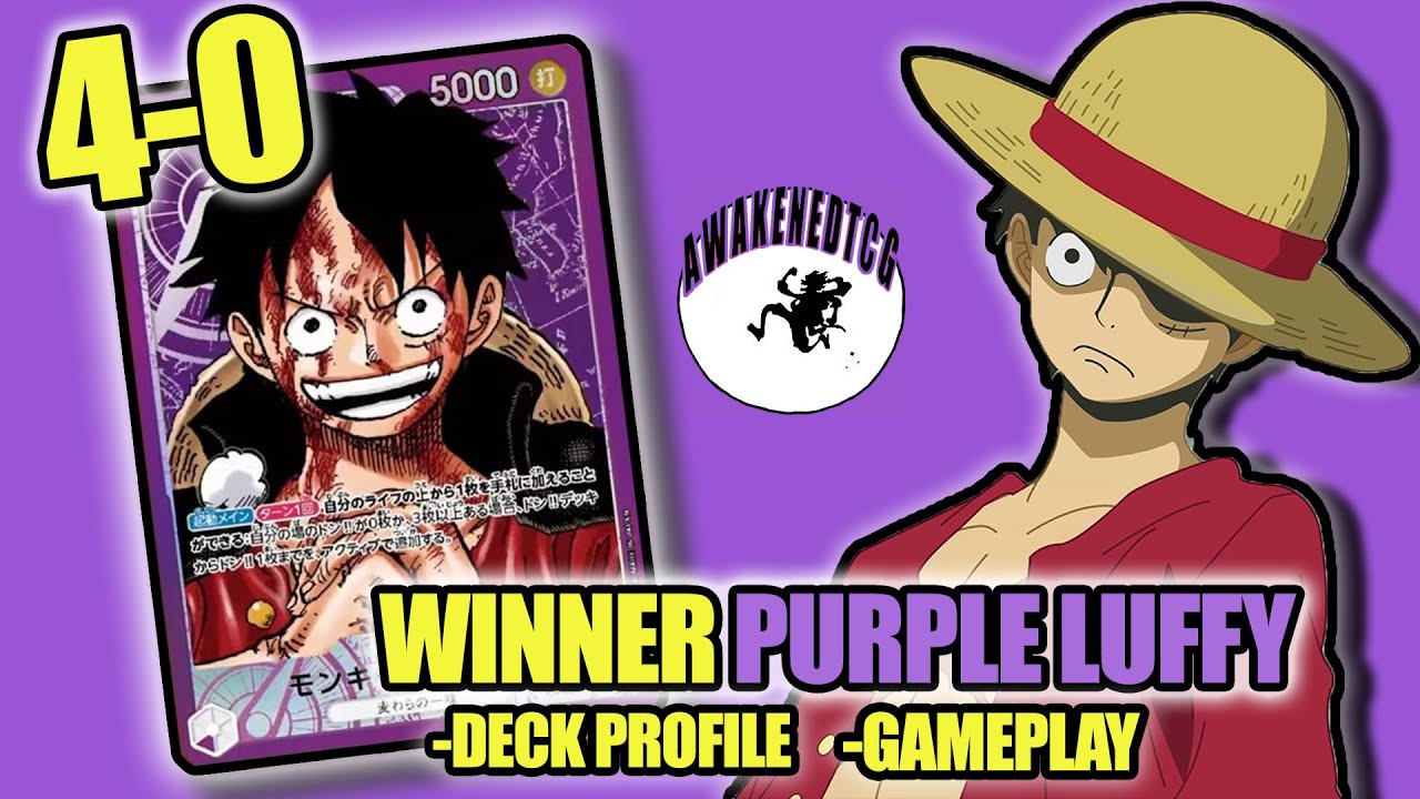 I Won My Locals With PURPLE LUFFY *UNDEFEATED* - Deck Profile & Gameplay w/ Commentary