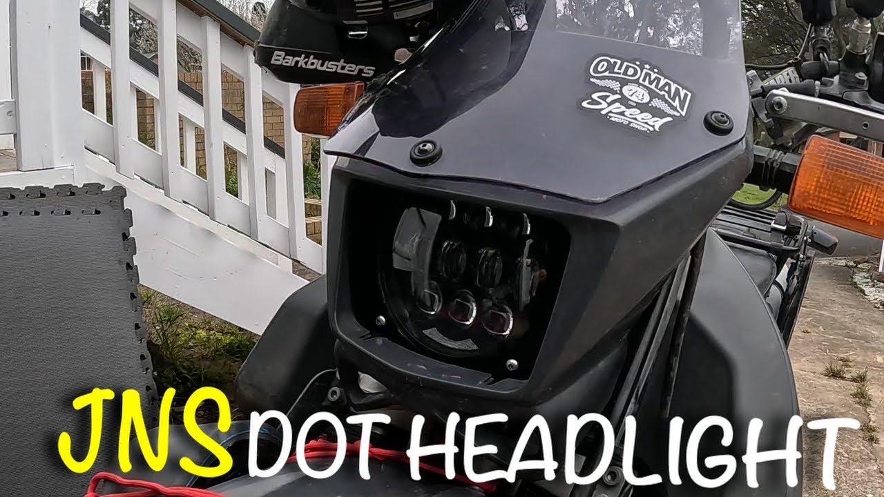 JNS Engineering DOT Round Headlight install for the Suzuki DR 650 & update to the ProCycle Tool Tube