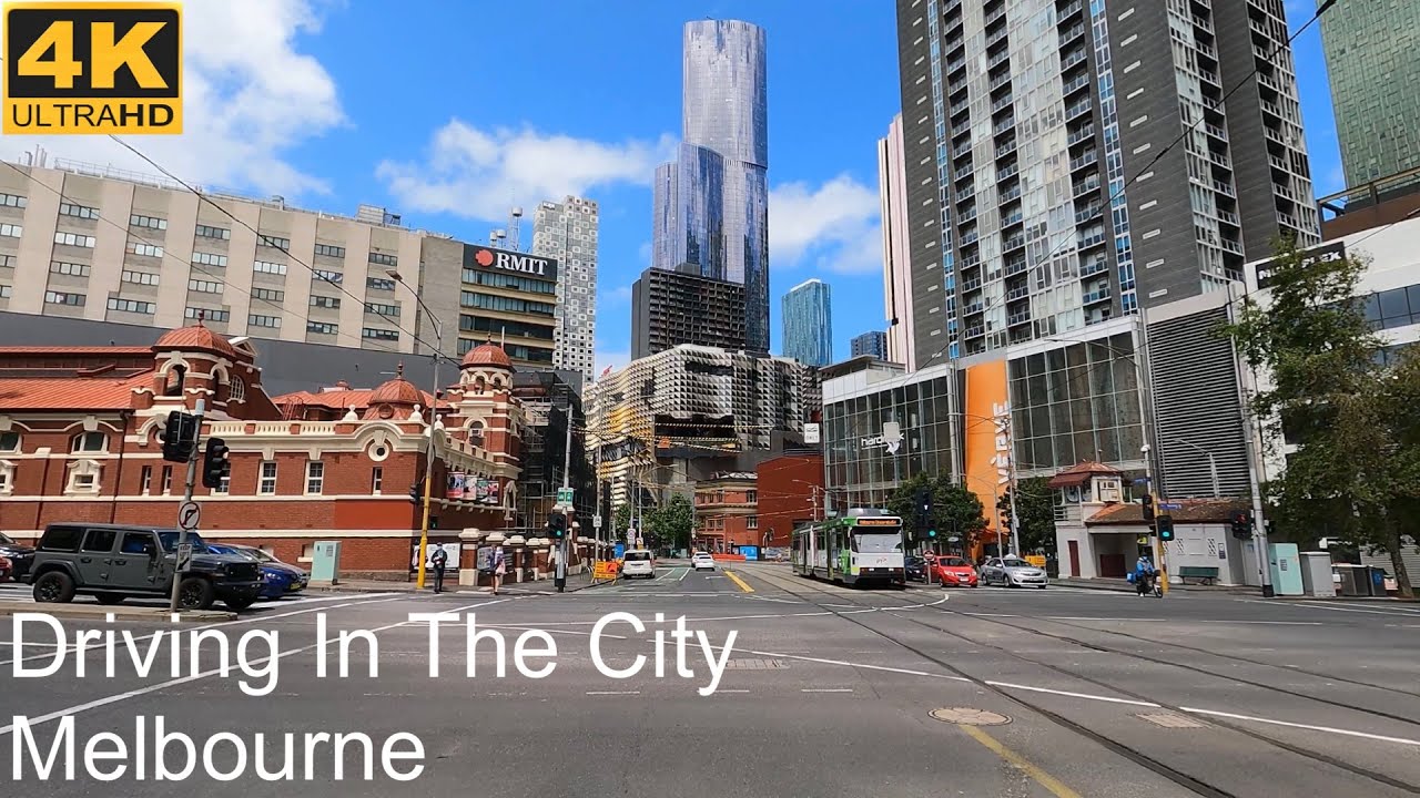 Driving In The City | Melbourne Australia | 4K UHD