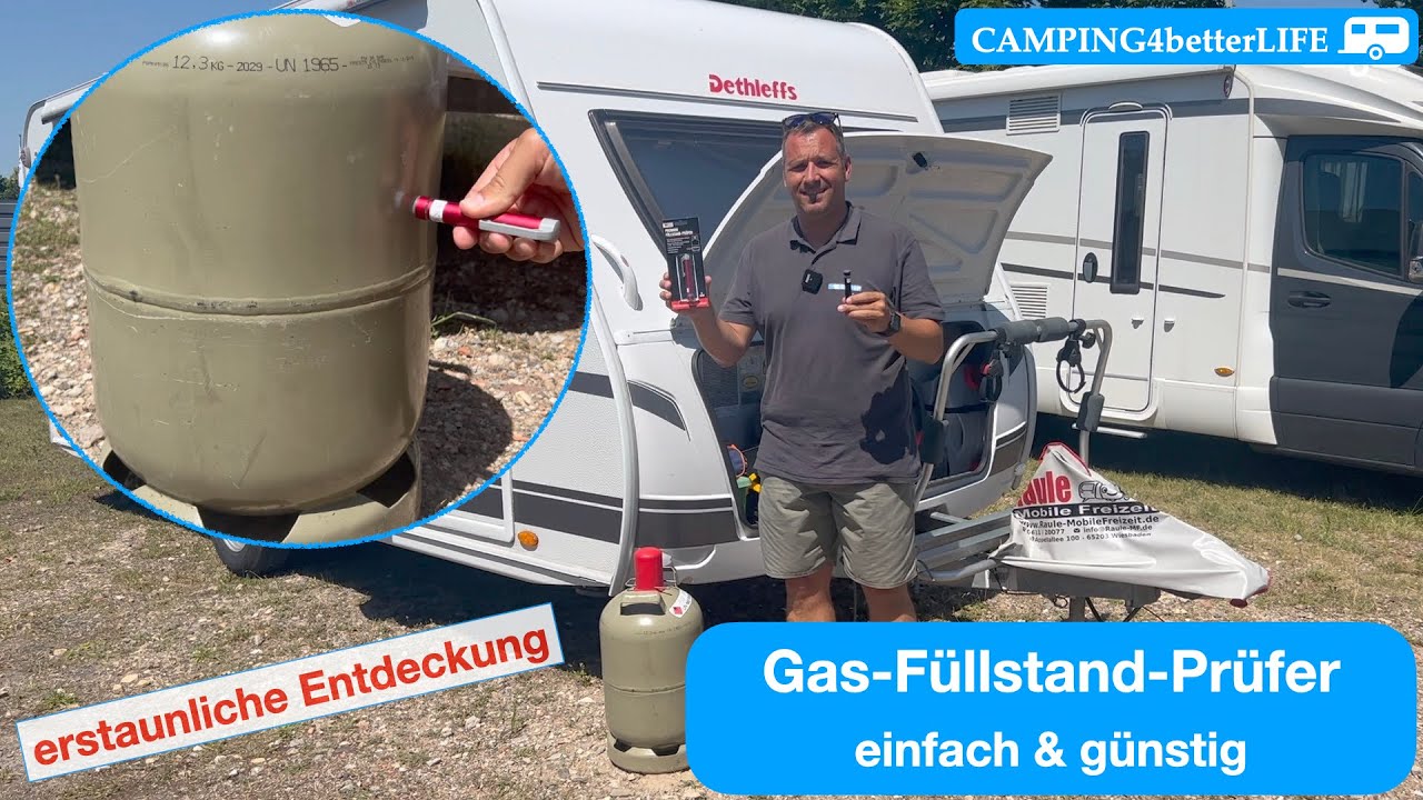 Camping - Tipp: Gas Füllstand Prüfer - einfach & günstig - mein alter Gaslevelmesser ist defekt