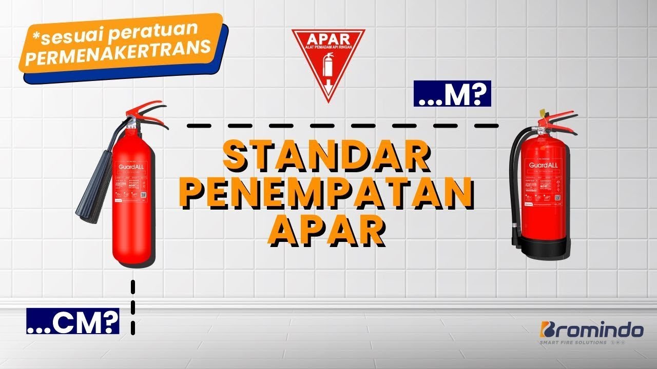 Cara Pasang APAR di Dinding Sesuai Permenakertrans PER. 04/MEN/1980