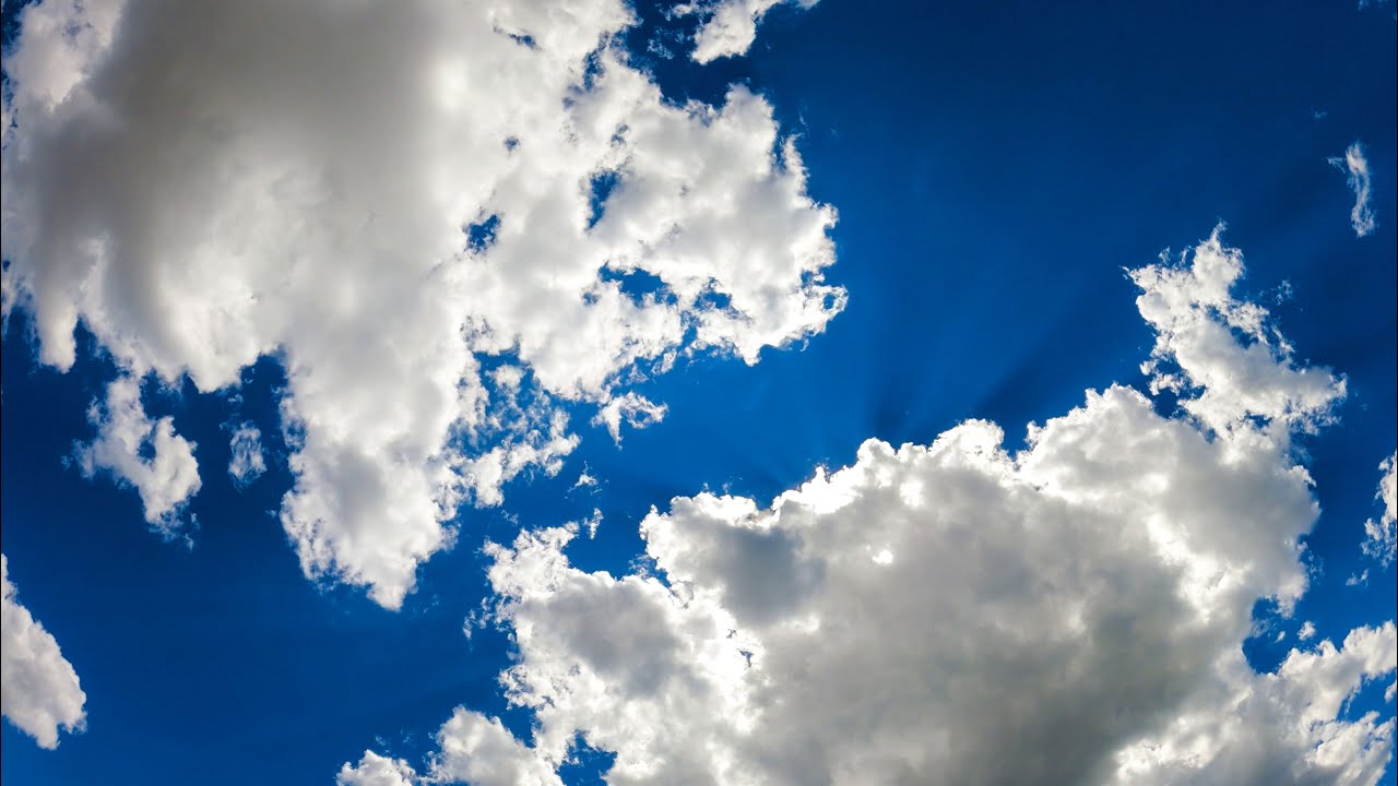 A Perfect Day: Deep Blue Sky with Clouds Timelapse (No Sound) — 4K UHD