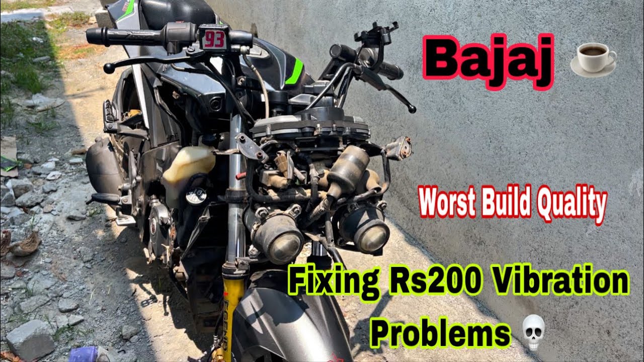 Fixing RS200 Vibration Problems/ Bajaj Build quality ☕️/ Bajaj Service 😂