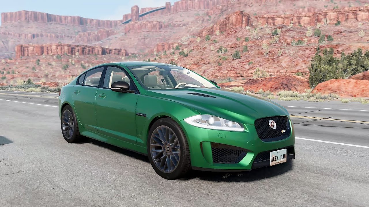 BeamNG.drive - Jaguar XF 2011 - Car Show Test Drive Crash .