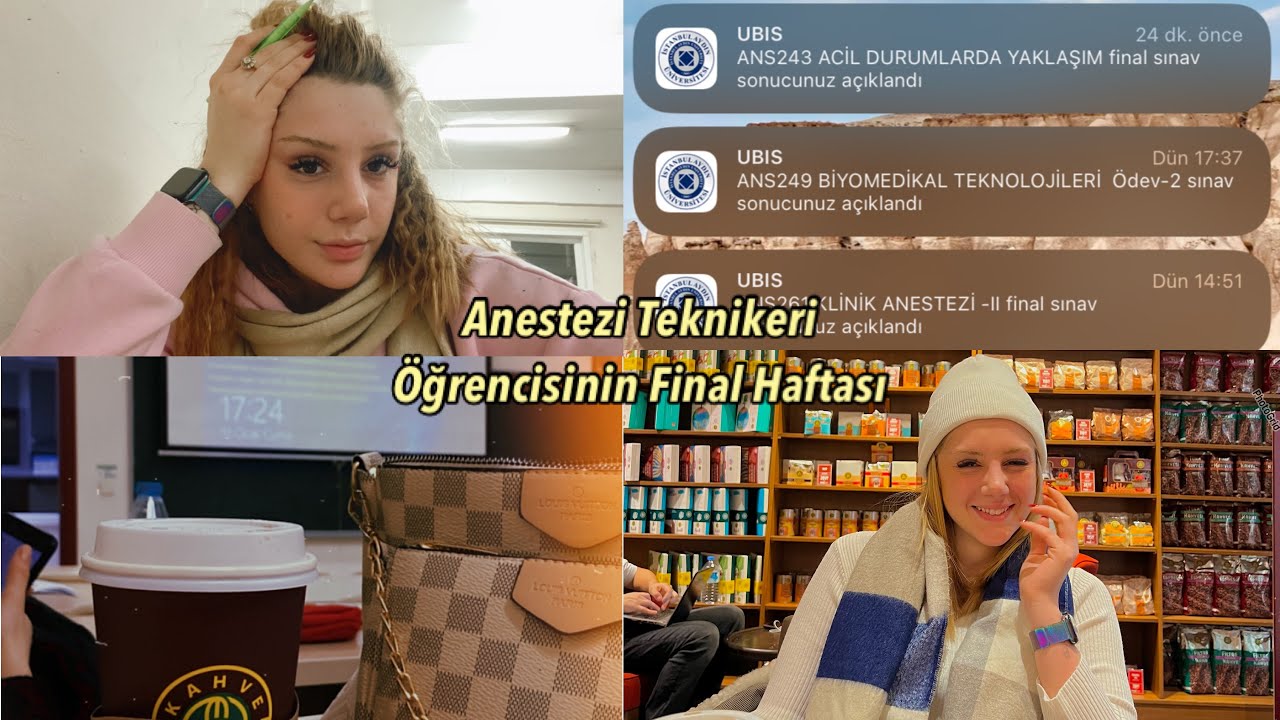 Final Haftası | Anestezi Teknikeri Öğrencisinin Final Haftası & Tempolu Bir Hafta