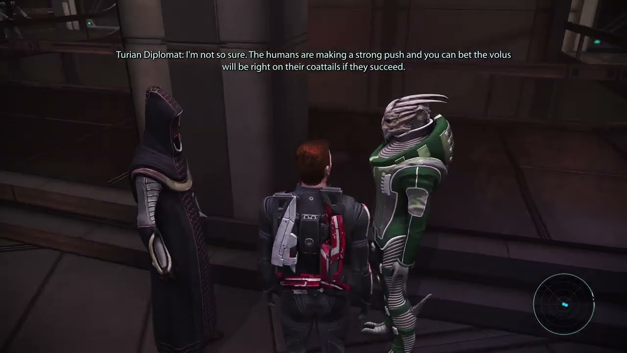 Mass Effect 1 LE - Salarian & Turian debate Volus (Citadel NPC dialogue)