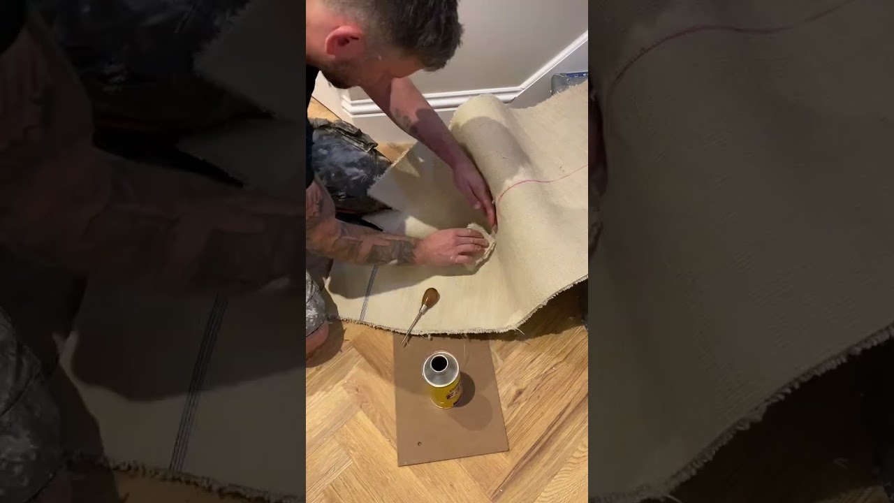 Hand sewn Carpet Bullnose step - The Process