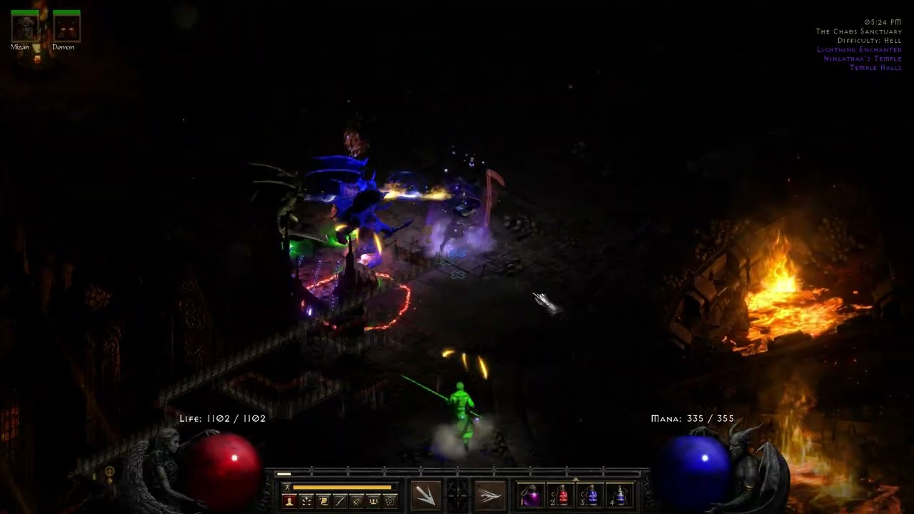 Diablo II  Resurrected Echoing strike Warlock CS run