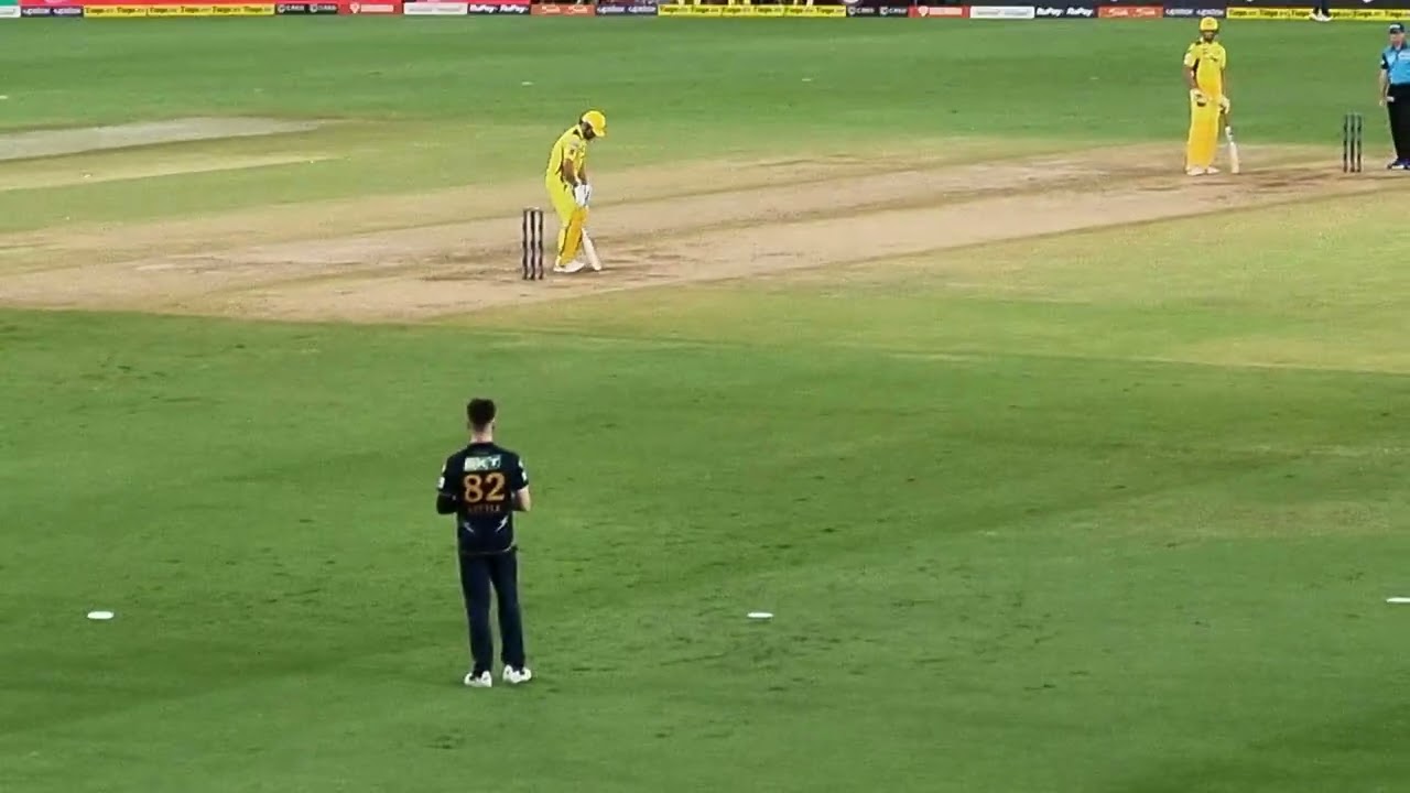 MS DHONI IPL FINAL DUCK. OUT AT 0. MS DHONI'S LAST IPL MATCH