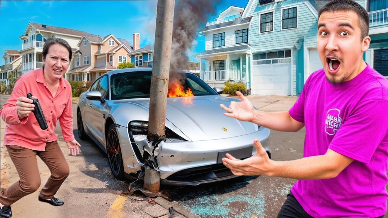 MAMA NE ZNA VOZITI MOJ AUTO! *zabila se u stup*