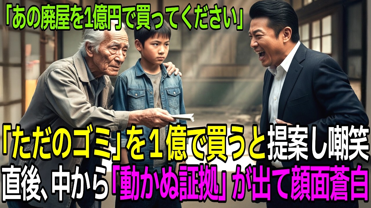 「おじいちゃん、あの廃屋を1億円で買ってください！」捨てられた天才孤児の奇想天外な提案が、悪徳店長を絶望させた大逆転の結末【感動する話】【朗読】
