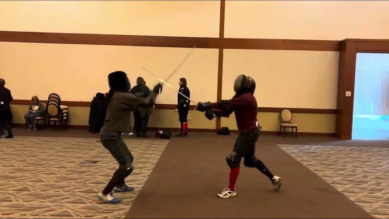Chandler Brown and Jack Gassman longsword free spar 1 and 2