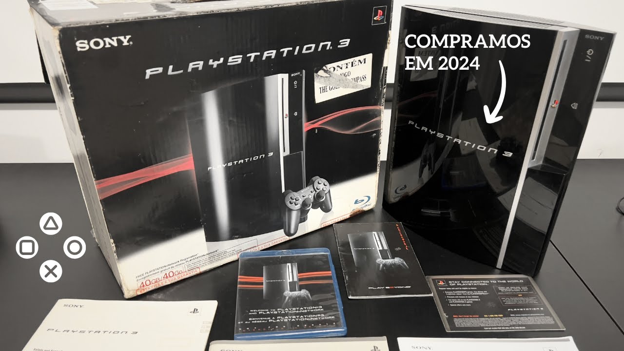 Compramos um Ps3 Fat em 2024 com caixa original, manuais e serial batendo com caixa! Sonho realizado