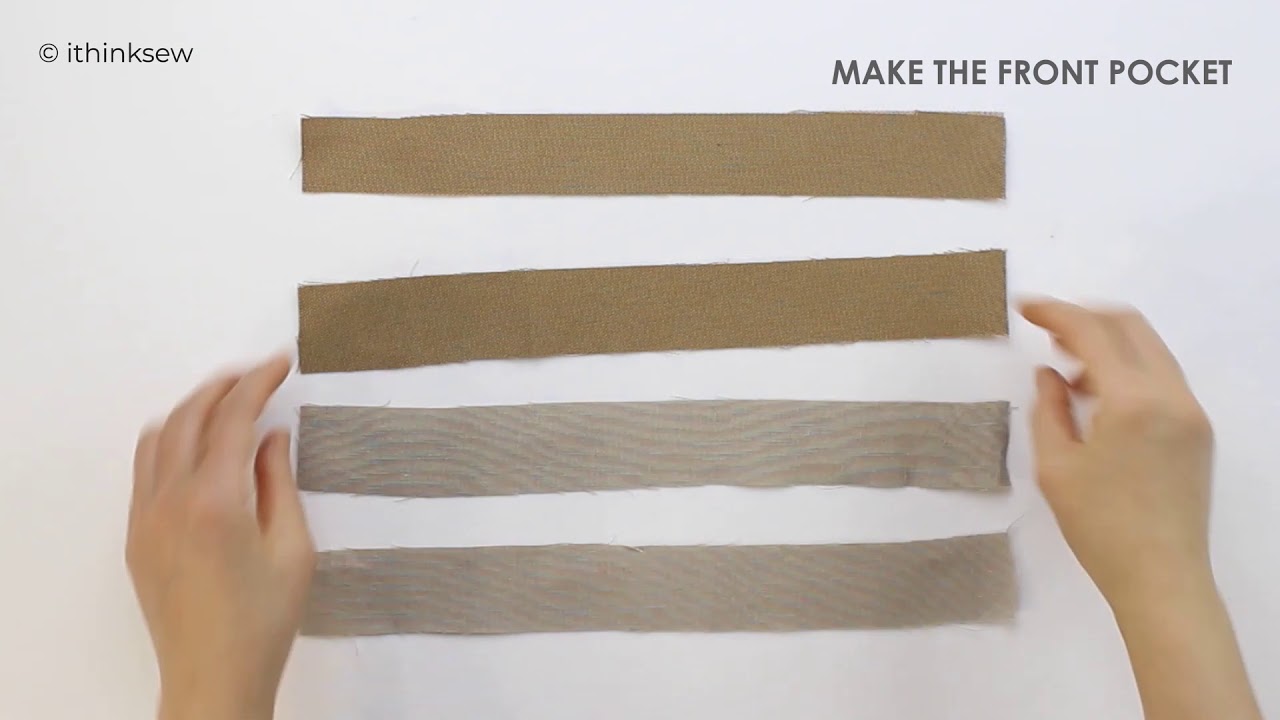 1255 Kenzie Cross Sling Bag (Part 2): Make the Front Pocket