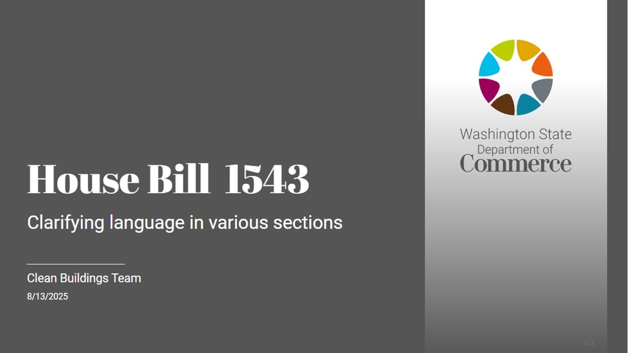 HB1543 Rulemaking Workshop 3: Clarifying language and other updates