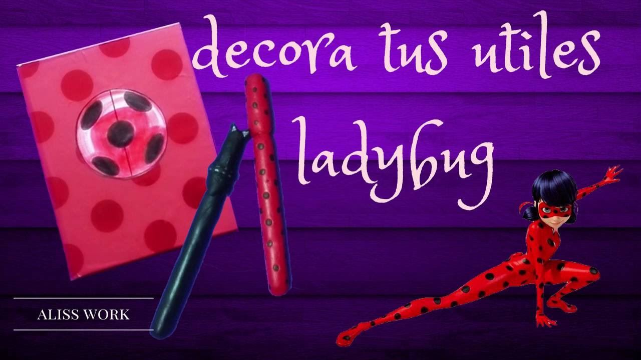 Utiles escolares ladybug/decora tus utiles