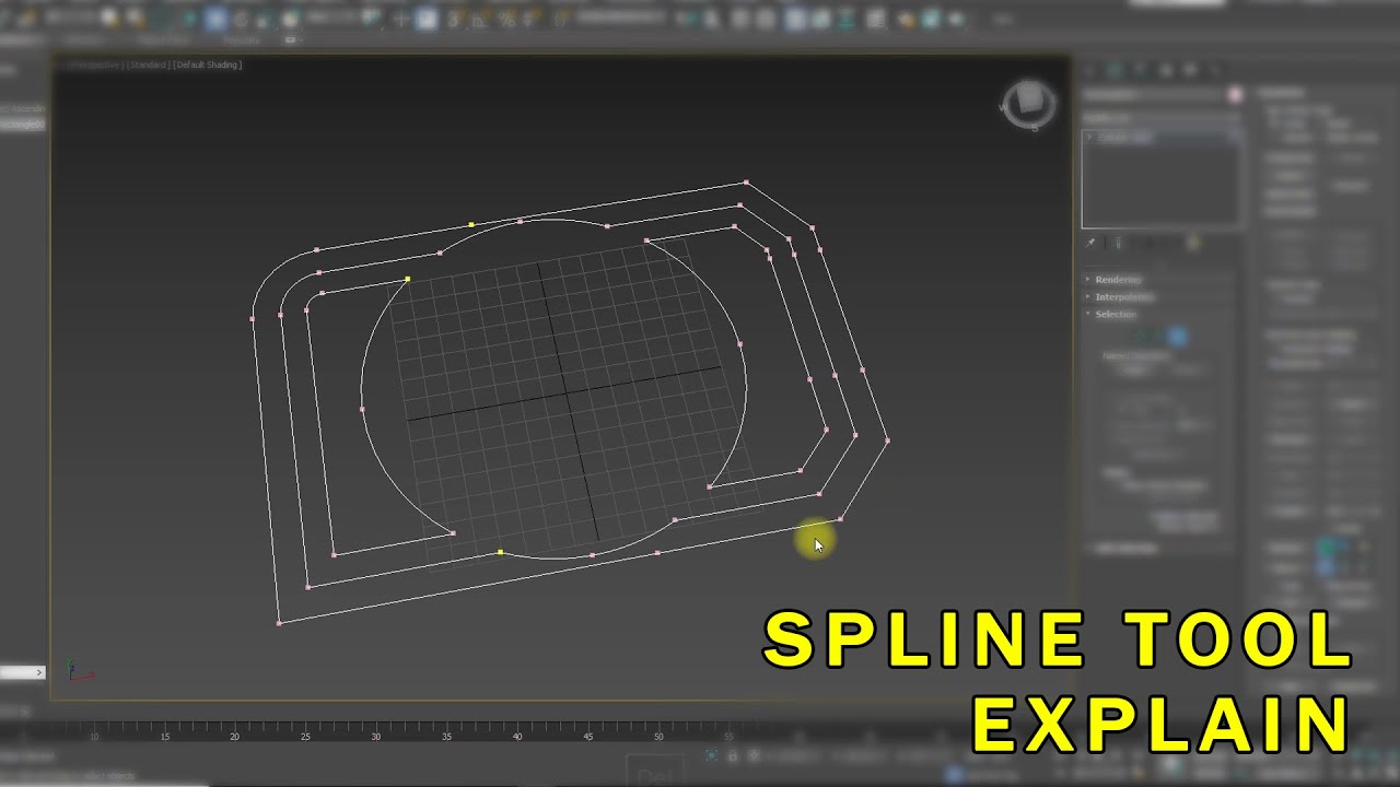 Spline Tool Explain | 3Ds Max Quick Tips