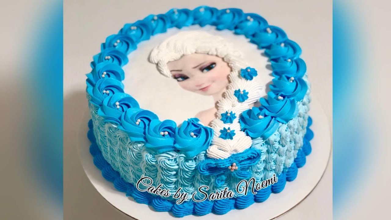 How to Make a Frozen Elsa cake | Disney princess cake | Pastel de frozen Elsa
