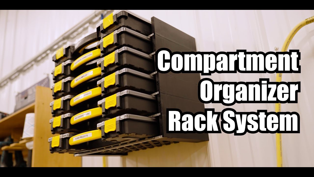DIY Compartment Organizer Rack System for Stanley or Harbor Freight organizer bins.