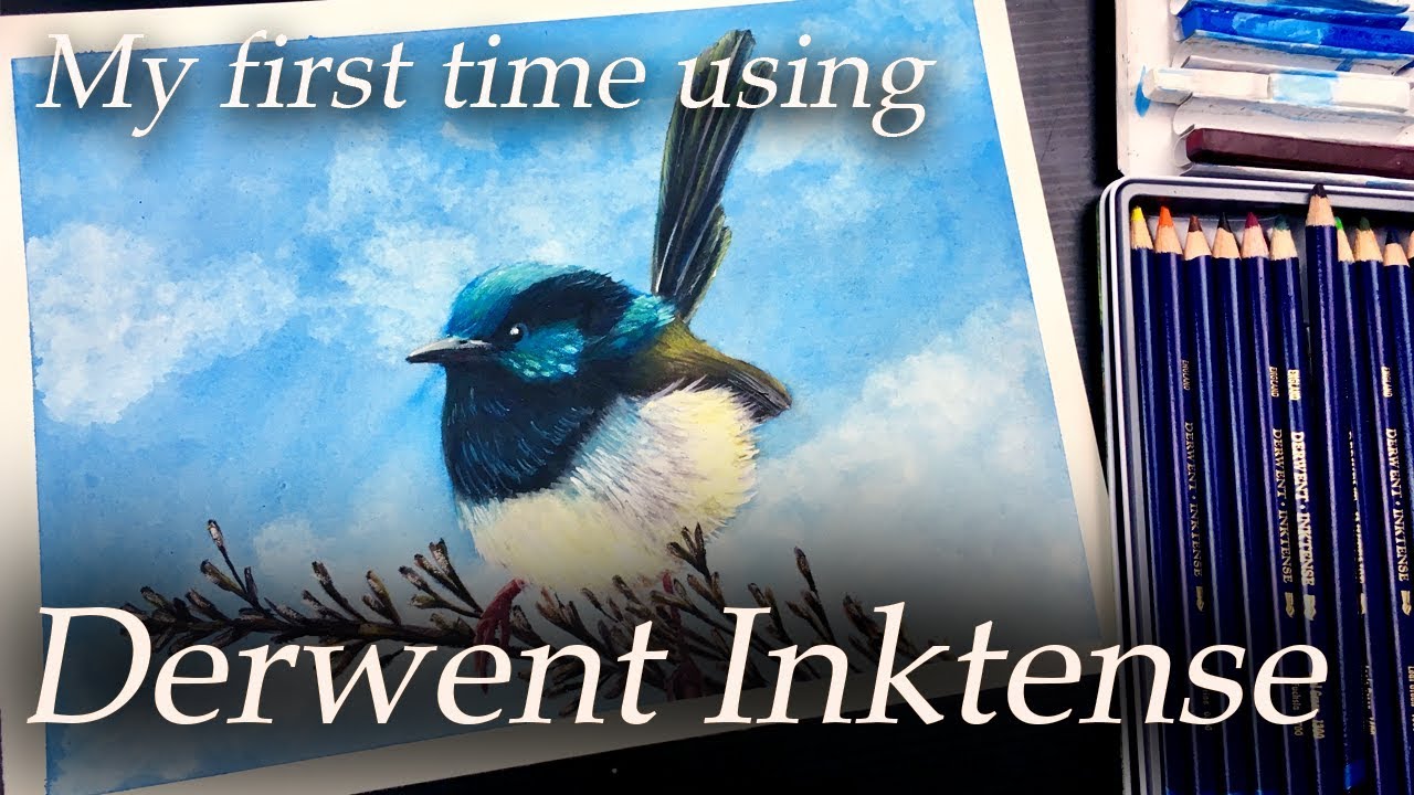 My first attempt at Using Derwent Inktense Pencils and Blocks